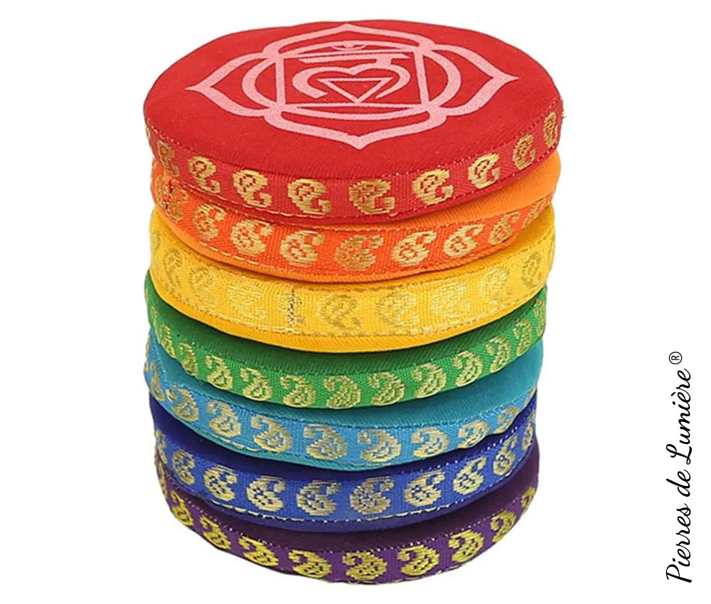 Lot De 3 Coussins Pour Bols Chantants Tibétains – Couleurs Assorties Aléatoires (8, 10, 12 Cm) – Idéal Pour La Méditation Et Les Rituels Bouddhistes