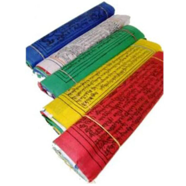 Drapeaux de prière tibétains XS fil de 5 -10 X 10 X 130 cm