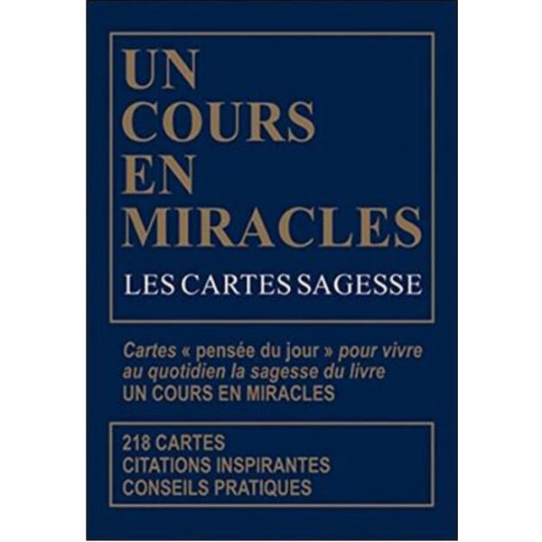 Les Cartes sagesse d'Un Cours en miracles - Pierres de Lumière