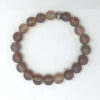 bracelat élastiqué en agate naturelle grise Pierres de Lumière