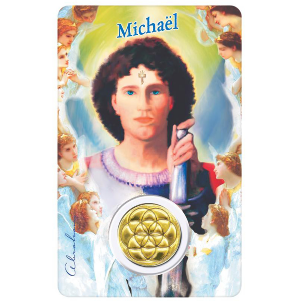 Médaille sur carte Michaël