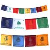 Drapeaux prière tibétains 8 signes auspicieux