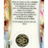 Médaille sur carte Jésus
