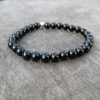 Bracelet spinelle noire
