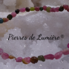Bracelet nuggets tourmaline melon d'eau