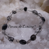 Bracelet Quartz Tourmaliné nuggets