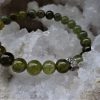 Bracelet grenat vert