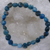Bracelet Apatite bleue nuggets