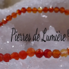 Bracelet cornaline facettée