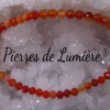 Bracelet cornaline facettée