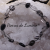 Bracelet Quartz Tourmaliné nuggets