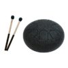 Mini Tongue Drum Noir Diamètre 15 cm , Pierres de Lumière, tarots, lithothérapie, bien-être, ésotérisme, oracles, livres, librairie, pendules, pierres roulées