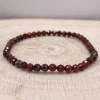 Bracelet Grenat Facetté