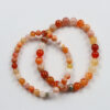 Bracelet Agate du Botswana Orange
