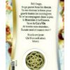 Carte médaille Ange Gardien - Pierres vde Lumière