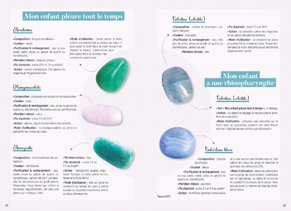 Mon cahier de lithothérapie pour les enfants : Soigner son enfant avec les pierres & les cristaux - Pierres de Lumière