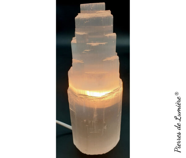 Lampe Sélénite Montagne 20 cm +/- 1,5 kg - Pierres de Lumière