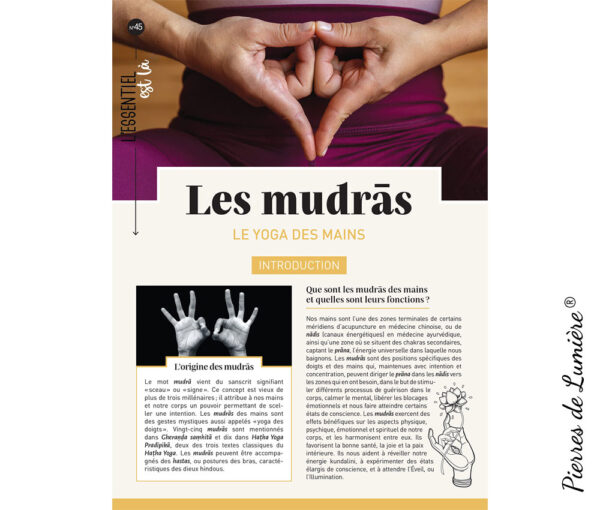 Les mudras : Le yoga des mains - Pierres de Lumière