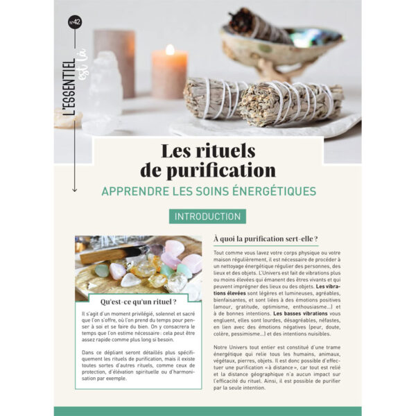 Les rituels de purification : Apprendre les soins énergétiques - Pierres de Lumière