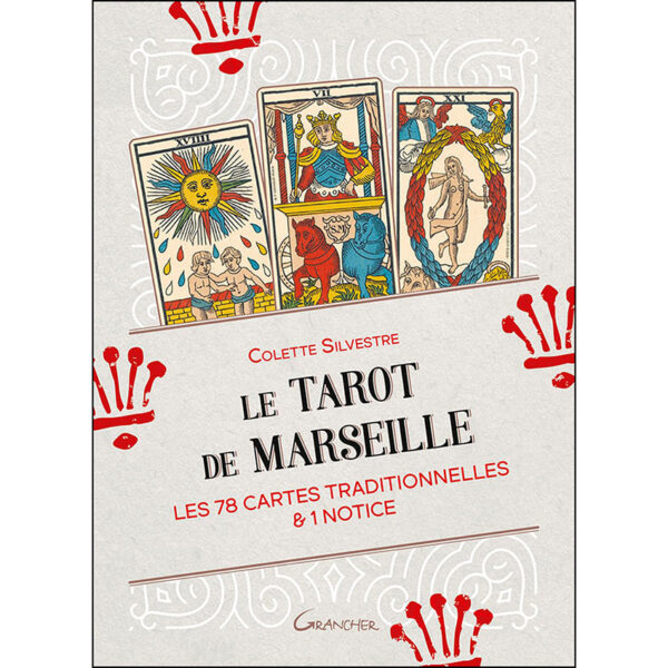 Le Tarot de Marseille - Les 78 cartes traditionnelles & 1 notice - Pierres de Lumière