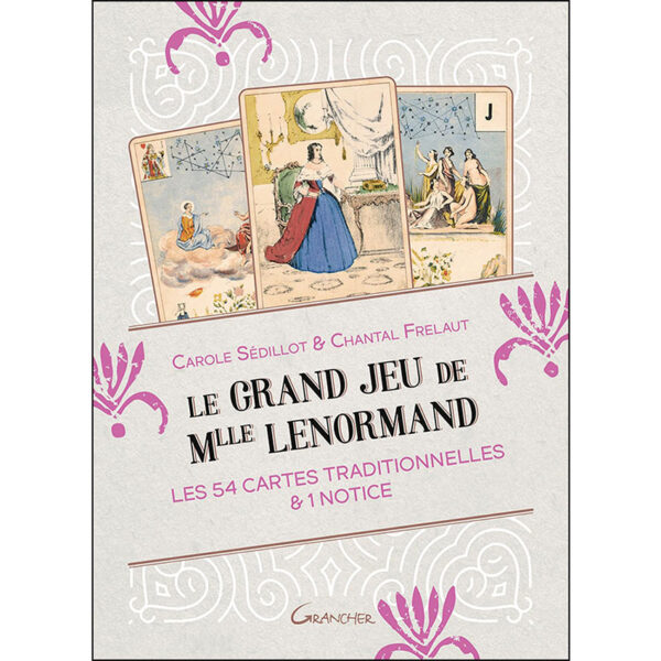 Le Grand Jeu de Mlle Lenormand - Les 54 cartes traditionnelles & 1 notice - Pierres de Lumière