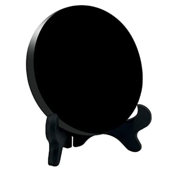 Miroir Obsidienne noire pour la divination 10 cm - Pierres de Lumière