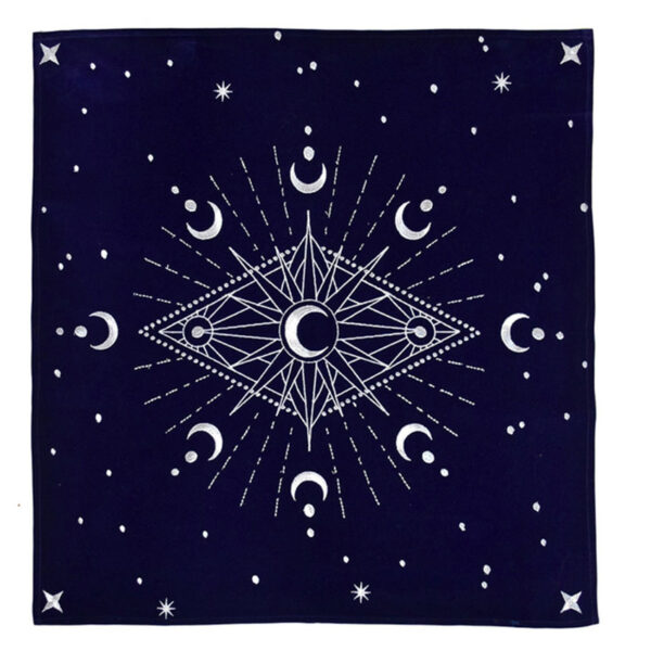 Nappe de Divination Bleue 60 x 60 cm - Pierre de Lumière