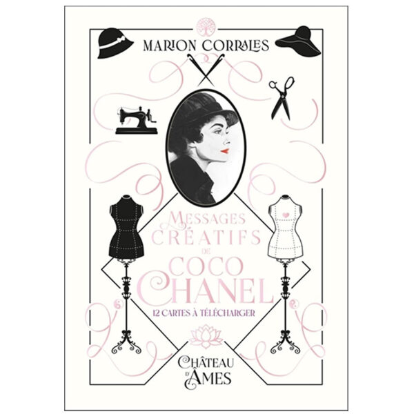 Messages créatifs de Coco Chanel : 12 cartes incluses - Pierres de Lumière