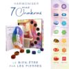 Coffret - Harmoniser mes 7 chakras - Le bien-être par les pierres : Un livre pour s'initier aux chakras et à la lithothérapie, avec 7 pierres naturelles certifiées - Pierres de Lumière