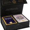 Minis Jeux Tarot de Marseille & Oracle Belline - Coffret Collector Cartomancie - Edition Limitée - Oracle et Tarot divinatoire - Boîte Rigide - Pierres de Lumière