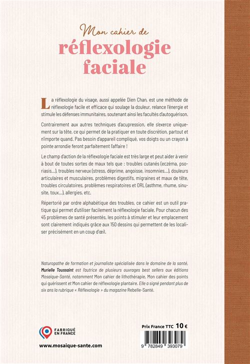 Mon cahier de réflexologie faciale - Pierres de Lumière