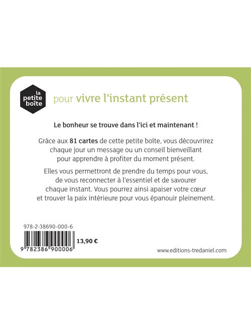 La petite boîte pour vivre l’instant présent - Pierres de Lumière
