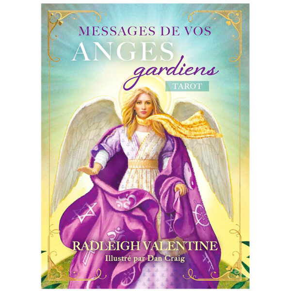 Tarot Messages de vos anges gardiens avec 78 cartes illustrées - Pierres de Lumière